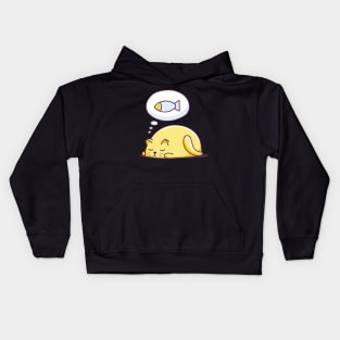 Dreaming Cat - Cat Lover Cats Kids Hoodie